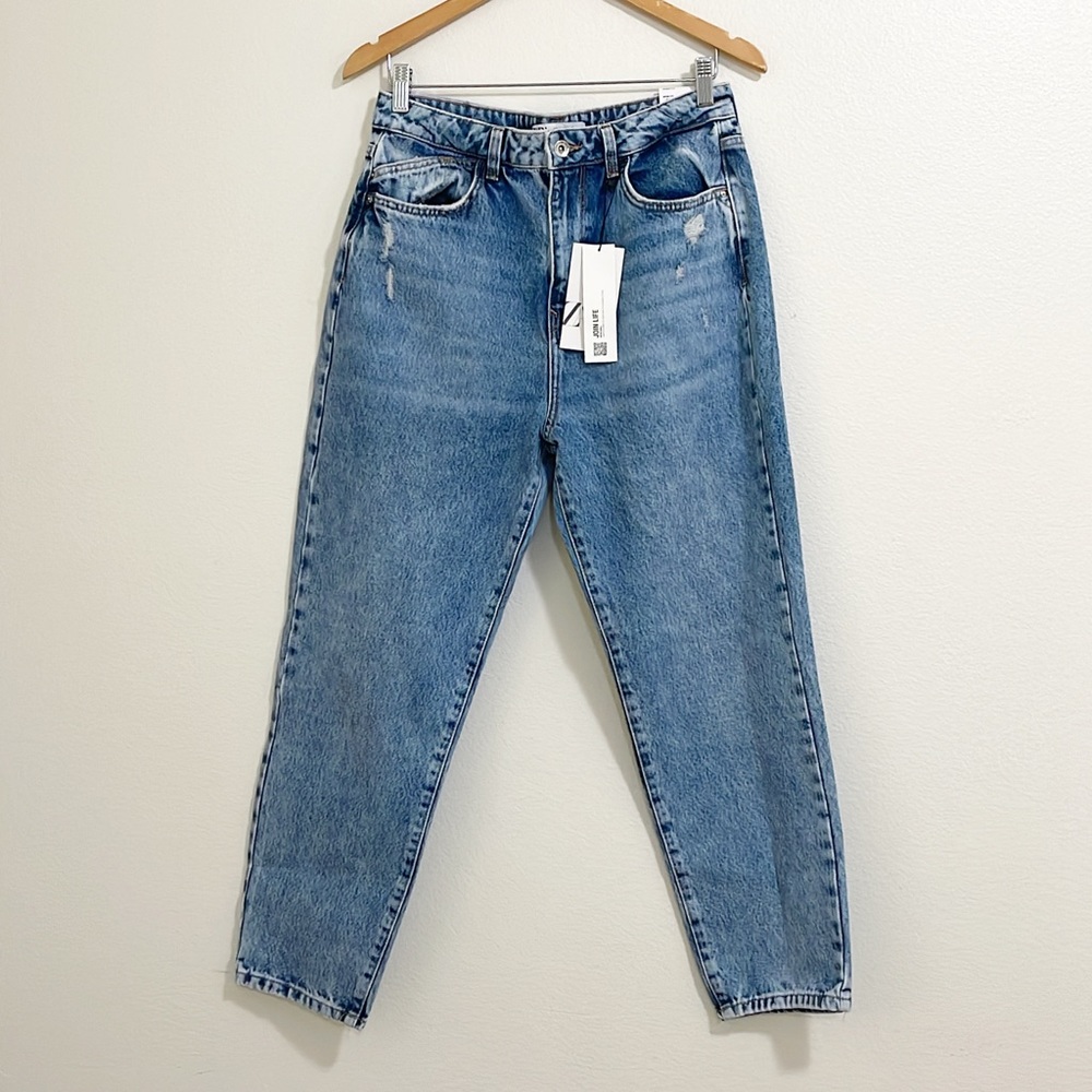 Zara Light Blue High Rise Jeans - Picture 2 of 7